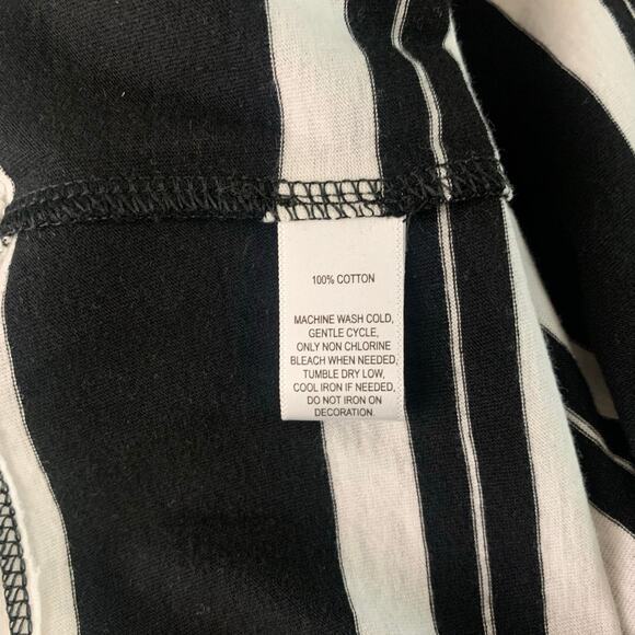 LOFT Tee T-Shirt Medium Scoop Neck L/S Striped Soft Cotton Basic Staple NWT - Picture 10 of 12